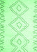 Machine Washable Solid Emerald Green Modern Area Rugs, wshcon416emgrn