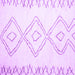 Square Machine Washable Solid Purple Modern Area Rugs, wshcon416pur