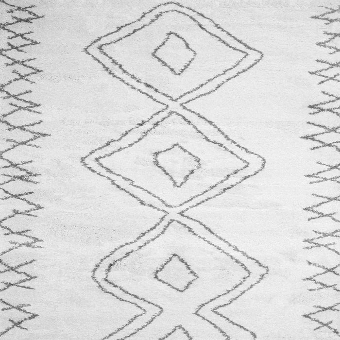 Serging Thickness of Solid Gray Modern Rug, con416gry