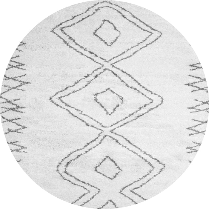 Square Solid Gray Modern Rug, con416gry