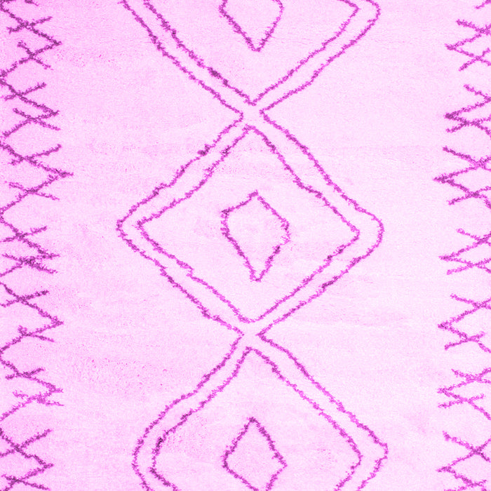 Machine Washable Solid Pink Modern Rug, wshcon416pnk