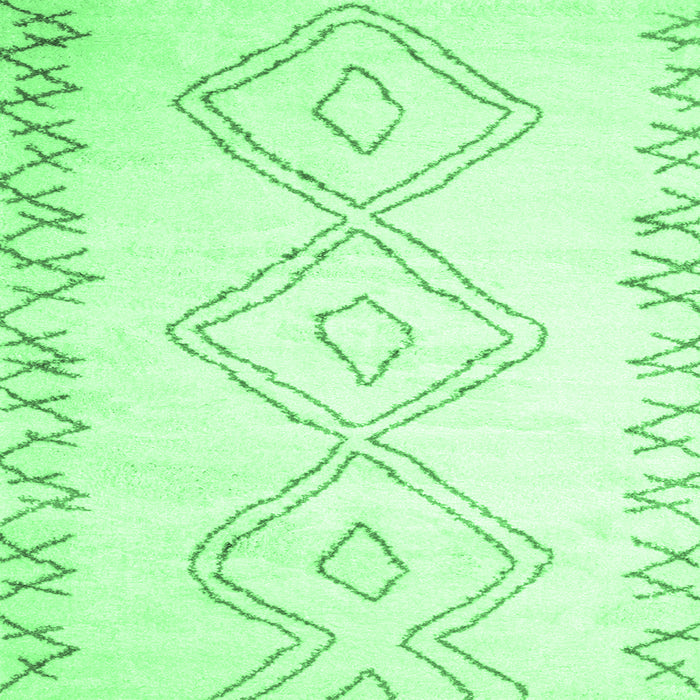 Square Machine Washable Solid Emerald Green Modern Area Rugs, wshcon416emgrn