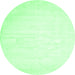 Round Solid Emerald Green Modern Rug, con417emgrn