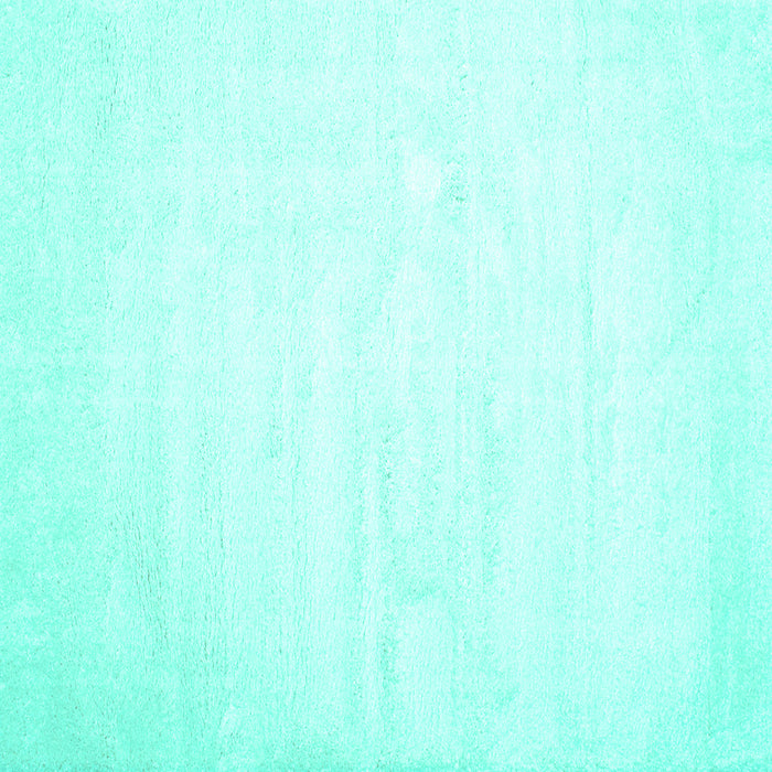 Square Solid Turquoise Modern Rug, con417turq