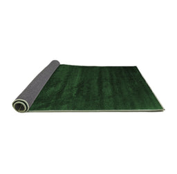 Sideview of Abstract Emerald Green Contemporary Rug, con418emgrn