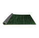 Sideview of Abstract Emerald Green Contemporary Rug, con418emgrn