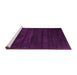 Sideview of Machine Washable Abstract Pink Contemporary Rug, wshcon418pnk