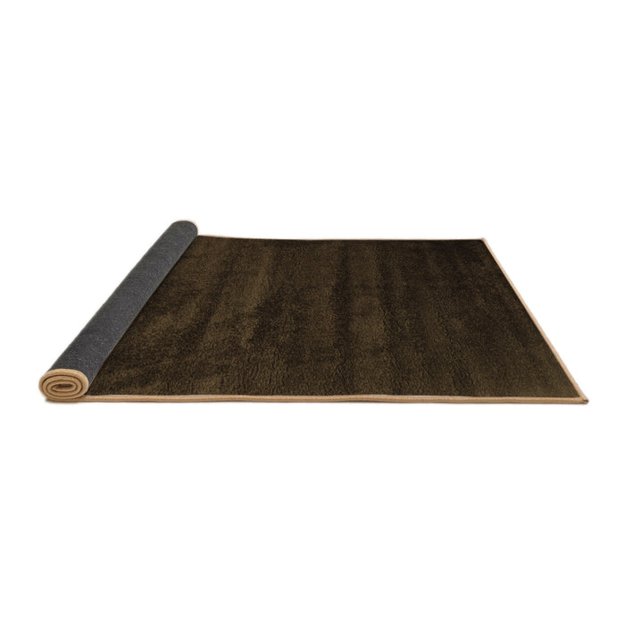 Sideview of Abstract Brown Contemporary Rug, con418brn