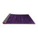 Sideview of Abstract Purple Contemporary Rug, con418pur