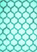 Machine Washable Terrilis Turquoise Contemporary Area Rugs, wshcon419turq