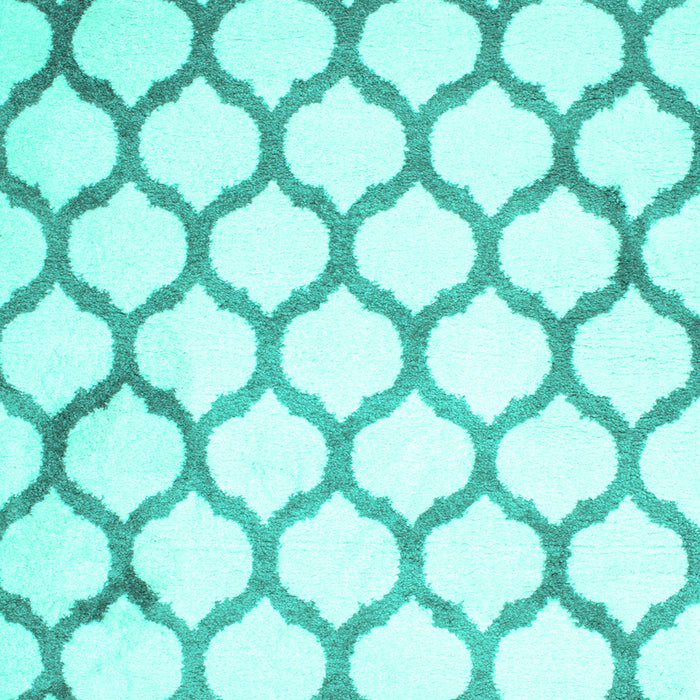 Machine Washable Terrilis Turquoise Contemporary Area Rugs, wshcon419turq