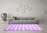 Machine Washable Terrilis Purple Contemporary Rug, wshcon419pur