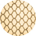 Round Terrilis Brown Contemporary Rug, con419brn