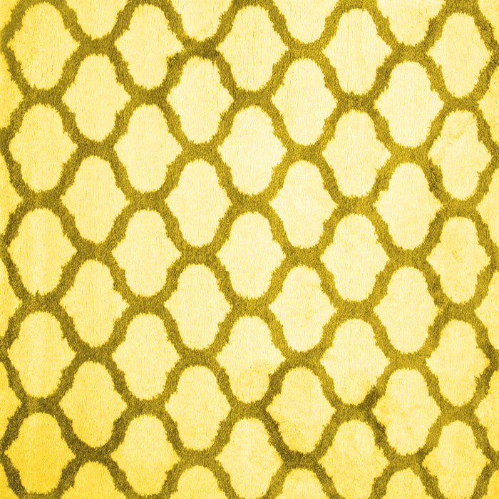 Square Terrilis Yellow Contemporary Rug, con419yw