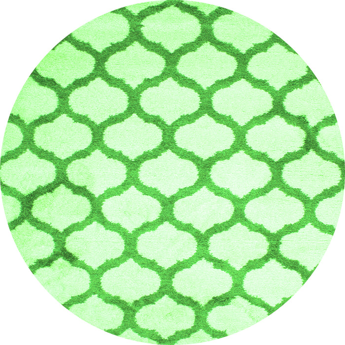 Machine Washable Terrilis Green Contemporary Area Rugs, wshcon419grn