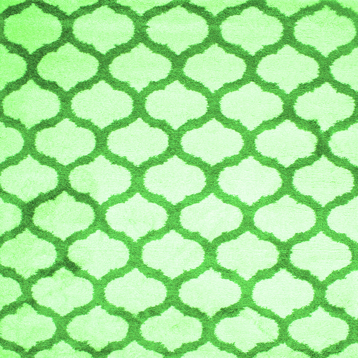 Serging Thickness of Terrilis Green Contemporary Rug, con419grn