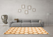 Machine Washable Terrilis Orange Contemporary Area Rugs in a Living Room, wshcon419org