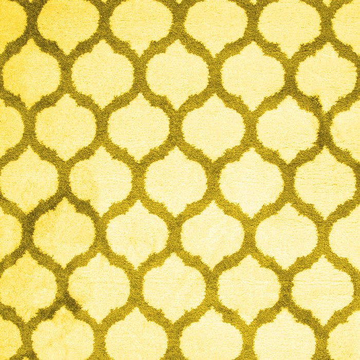 Machine Washable Terrilis Yellow Contemporary Rug, wshcon419yw