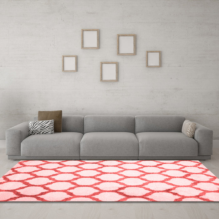 Contemporary Red Washable Rugs