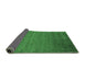 Sideview of Abstract Emerald Green Contemporary Rug, con41emgrn