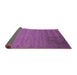 Sideview of Abstract Purple Contemporary Rug, con41pur