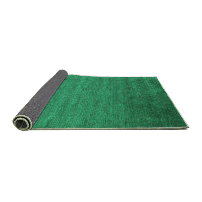 Sideview of Abstract Turquoise Contemporary Rug, con41turq