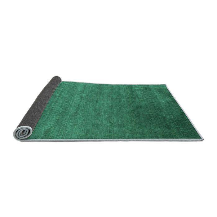 Sideview of Abstract Light Blue Contemporary Rug, con41lblu
