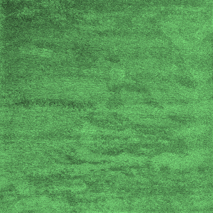 Square Machine Washable Abstract Emerald Green Contemporary Area Rugs, wshcon420emgrn