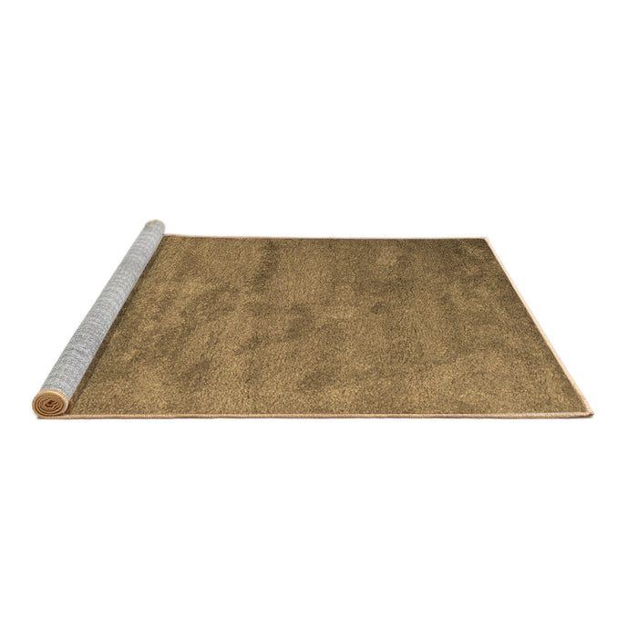Sideview of Machine Washable Abstract Brown Contemporary Rug, wshcon420brn