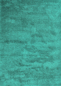 Abstract Turquoise Contemporary Rug, con420turq