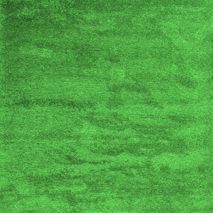Serging Thickness of Abstract Green Contemporary Rug, con420grn