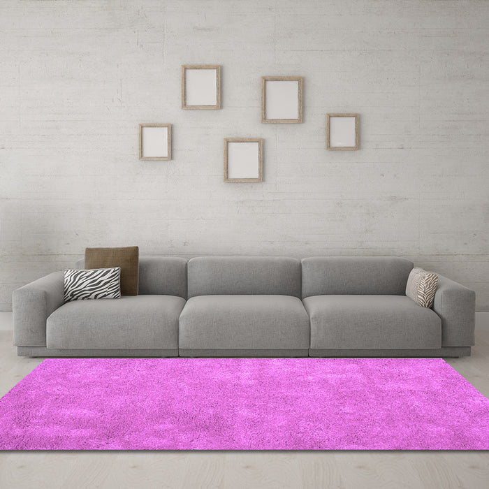 Machine Washable Abstract Purple Contemporary Area Rugs in a Living Room, wshcon421pur