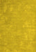 Abstract Yellow Contemporary Rug, con421yw