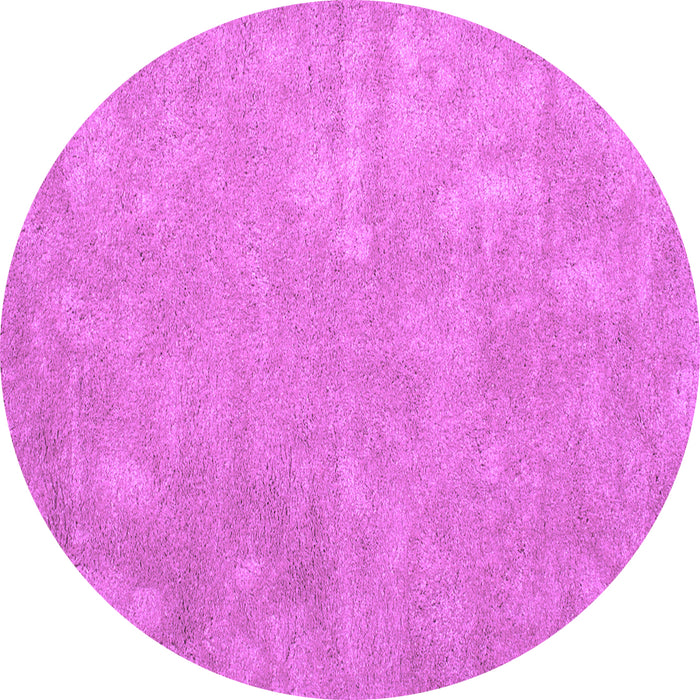 Round Machine Washable Abstract Purple Contemporary Area Rugs, wshcon421pur
