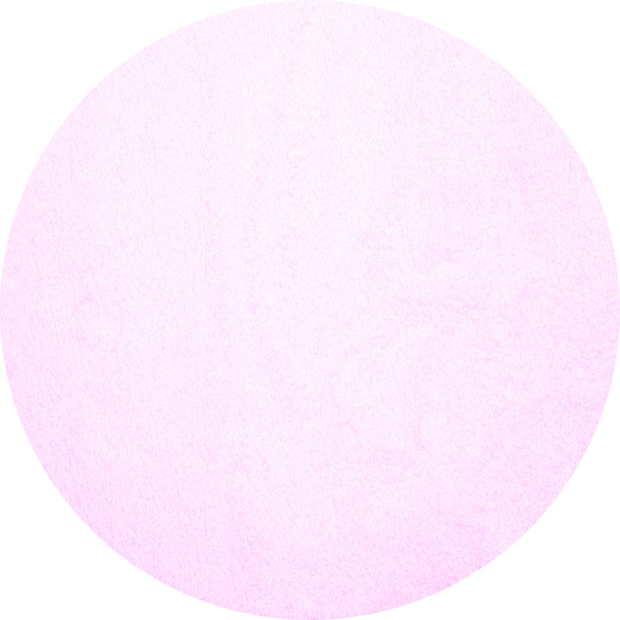 Round Machine Washable Solid Pink Modern Rug, wshcon422pnk
