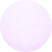 Round Solid Purple Modern Rug, con422pur