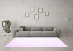 Machine Washable Solid Purple Modern Area Rugs in a Living Room, wshcon422pur