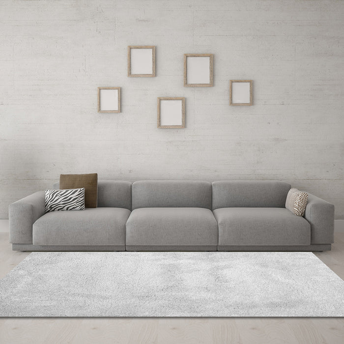 Machine Washable Abstract Gray Contemporary Rug in a Living Room,, wshcon423gry