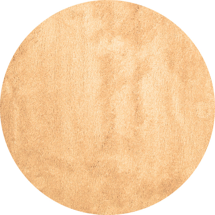 Round Abstract Brown Contemporary Rug, con423brn
