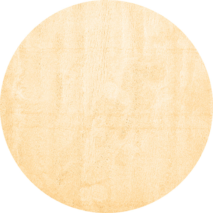 Round Solid Brown Modern Rug, con424brn