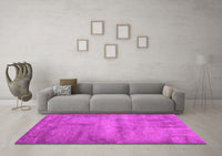 Machine Washable Abstract Pink Contemporary Rug, wshcon425pnk