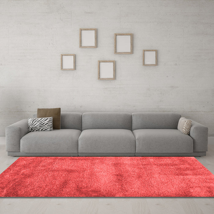 Contemporary Red Washable Rugs