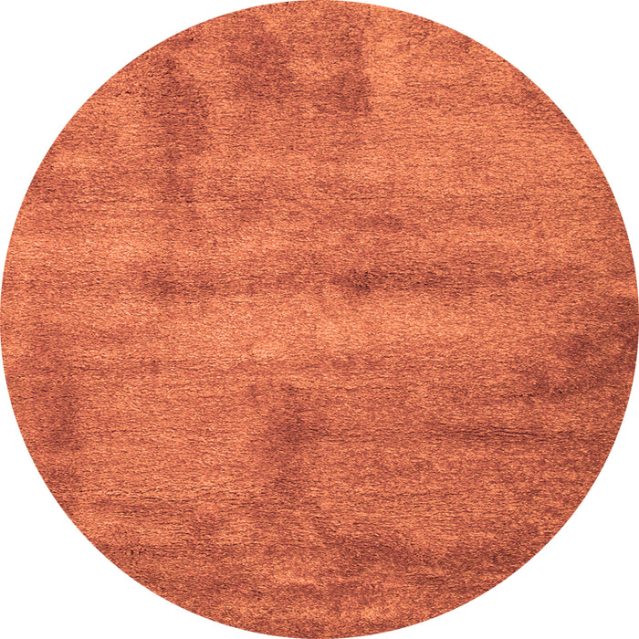 Square Abstract Orange Contemporary Rug, con425org