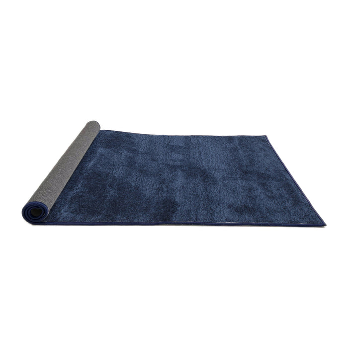 Thickness of Contemporary Azure Blue Modern Rug, con426