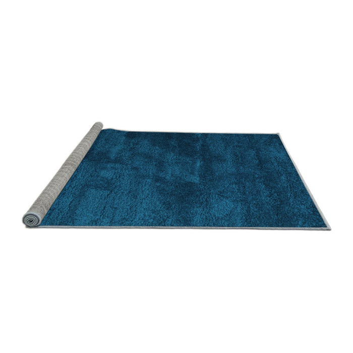 Sideview of Machine Washable Abstract Light Blue Contemporary Rug, wshcon426lblu