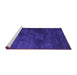 Sideview of Machine Washable Abstract Purple Contemporary Area Rugs, wshcon426pur