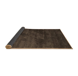 Sideview of Abstract Brown Contemporary Rug, con426brn