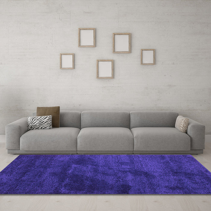 Machine Washable Abstract Purple Contemporary Area Rugs in a Living Room, wshcon426pur