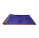 Sideview of Abstract Purple Contemporary Rug, con426pur