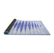 Sideview of Solid Blue Modern Rug, con427blu